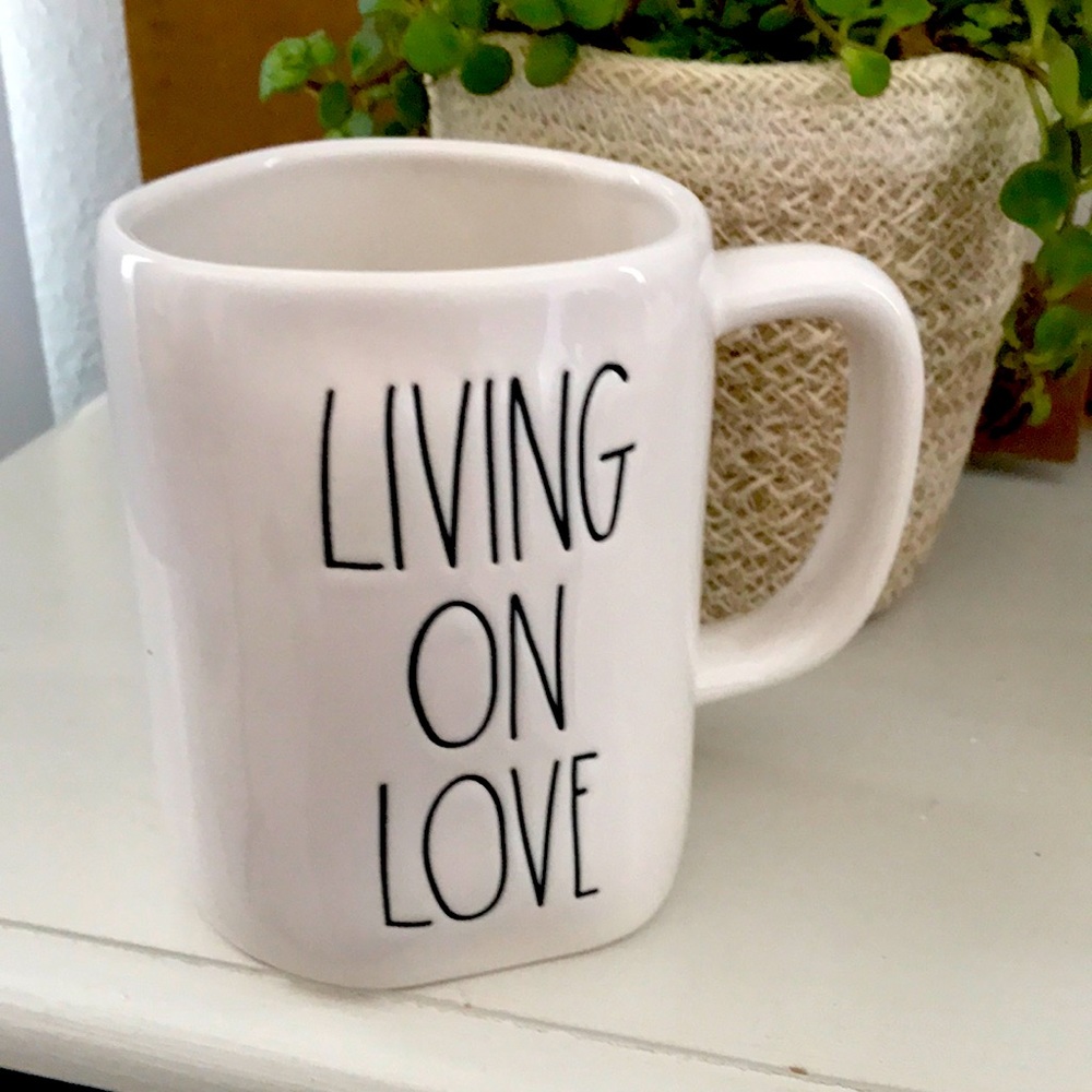 Rae Dunn LIVING ON LOVE Mug Coffee
